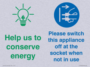 Help us to conserve energy - Unplug the kettle when finished